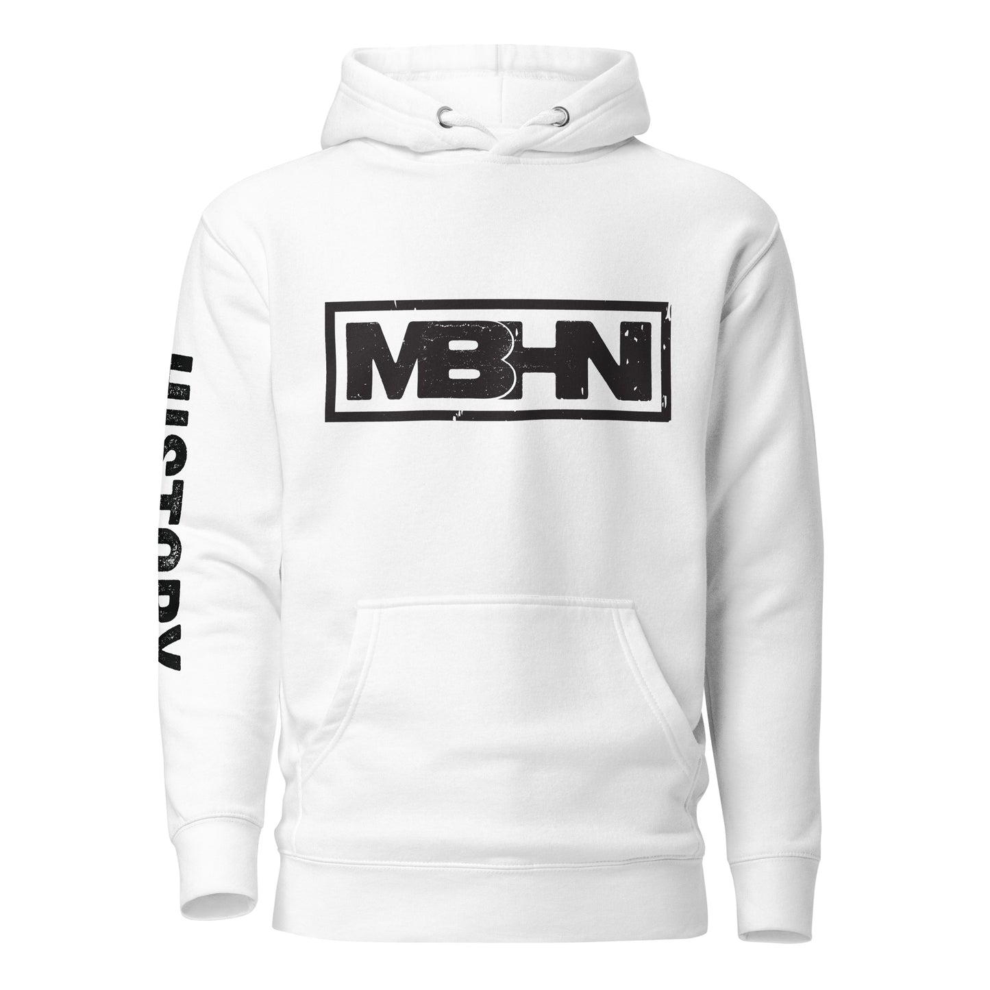 MBHN Unisex Hoodie White